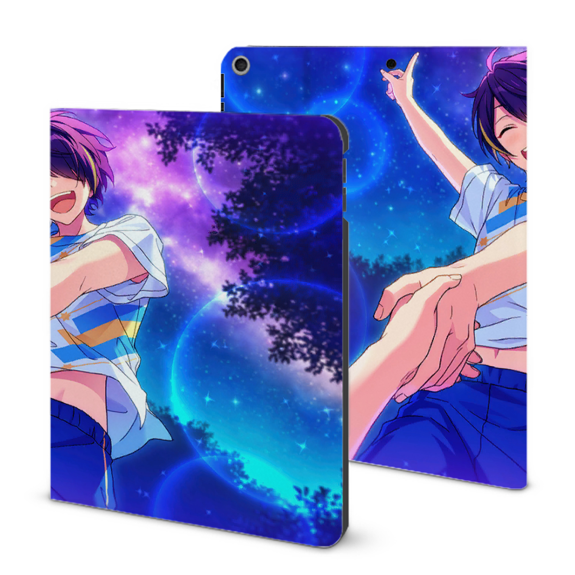 （画像用） あんさんぶるスターズ! Ensemble Stars IPad ケース ブック型 PUレザー TPU 耐衝撃 軽量 薄型 ペン収納なし 全面保護 IPad 各モデル対応